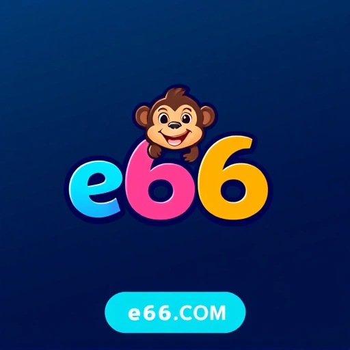 Imagem promocional da e66 mostrando a plataforma de cassino online, interface de jogos e vantagens exclusivas